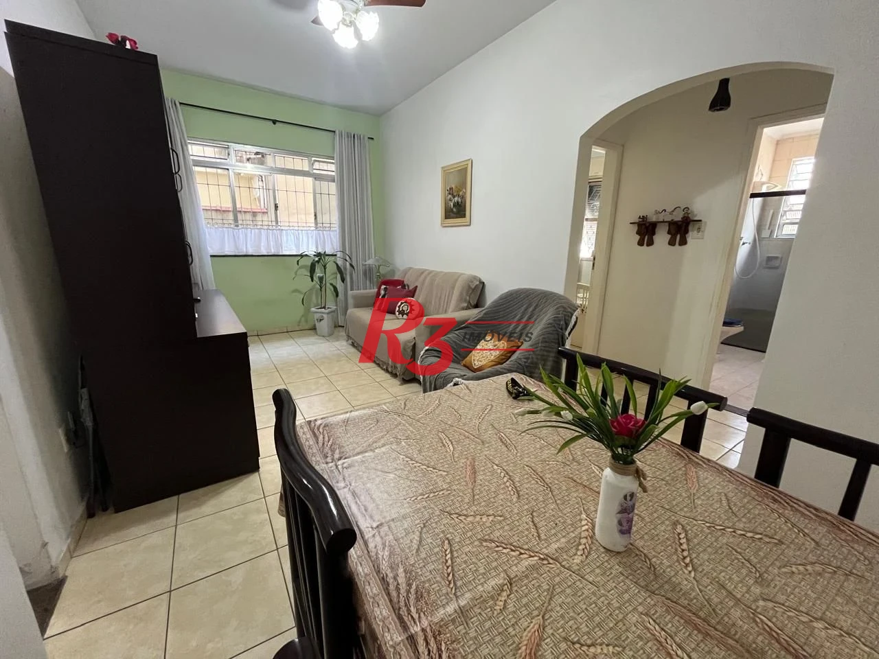 Apartamento com 2 dormitórios à venda, 69 m² por R$ 370.000,00 - Encruzilhada - Santos/SP