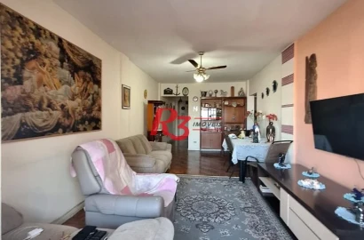 Apartamento com 3 dormitórios à venda, 125 m² por R$ 639.000,00 - Ponta da Praia - Santos/SP