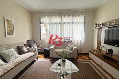 Apartamento com 3 dormitórios à venda, 96 m² por R$ 690.000,00 - Ponta da Praia - Santos/SP