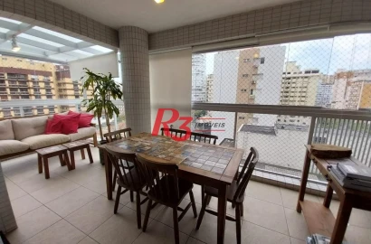 Apartamento Duplex com 2 dormitórios à venda, 121 m² por R$ 1.490.000,00 - Gonzaga - Santos/SP