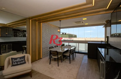 Apartamento com 1 dormitório à venda, 91 m² por R$ 2.380.000,00 - Aparecida - Santos/SP
