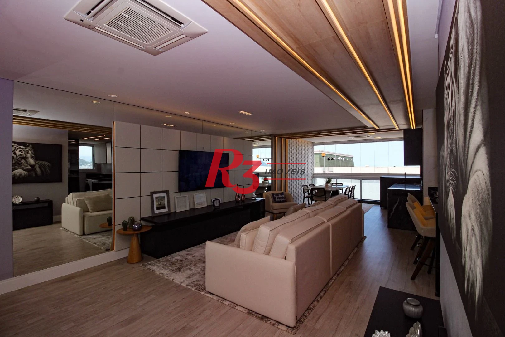 Apartamento com 1 dormitório à venda, 91 m² por R$ 2.380.000,00 - Aparecida - Santos/SP