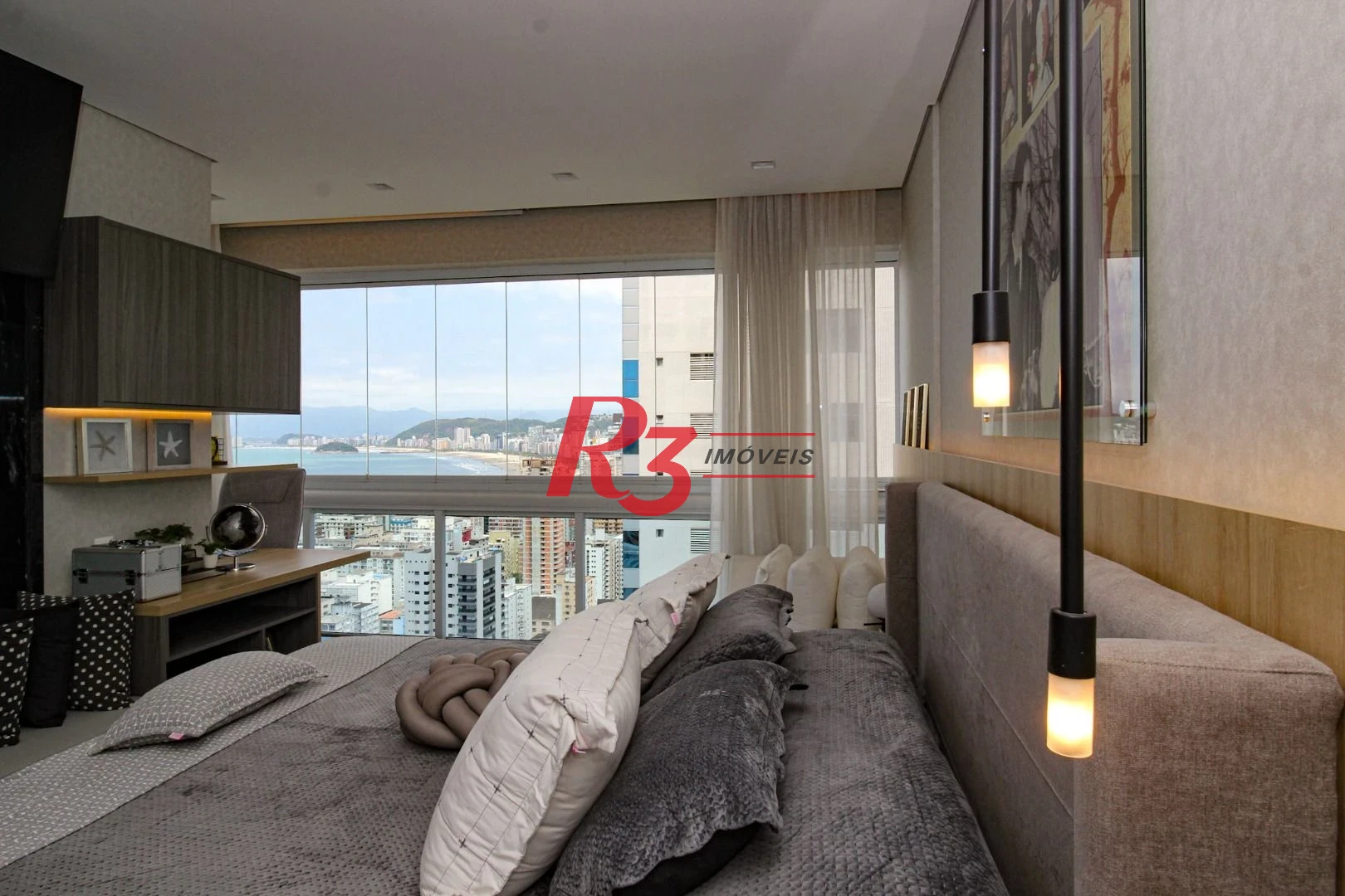 Apartamento com 1 dormitório à venda, 91 m² por R$ 2.380.000,00 - Aparecida - Santos/SP
