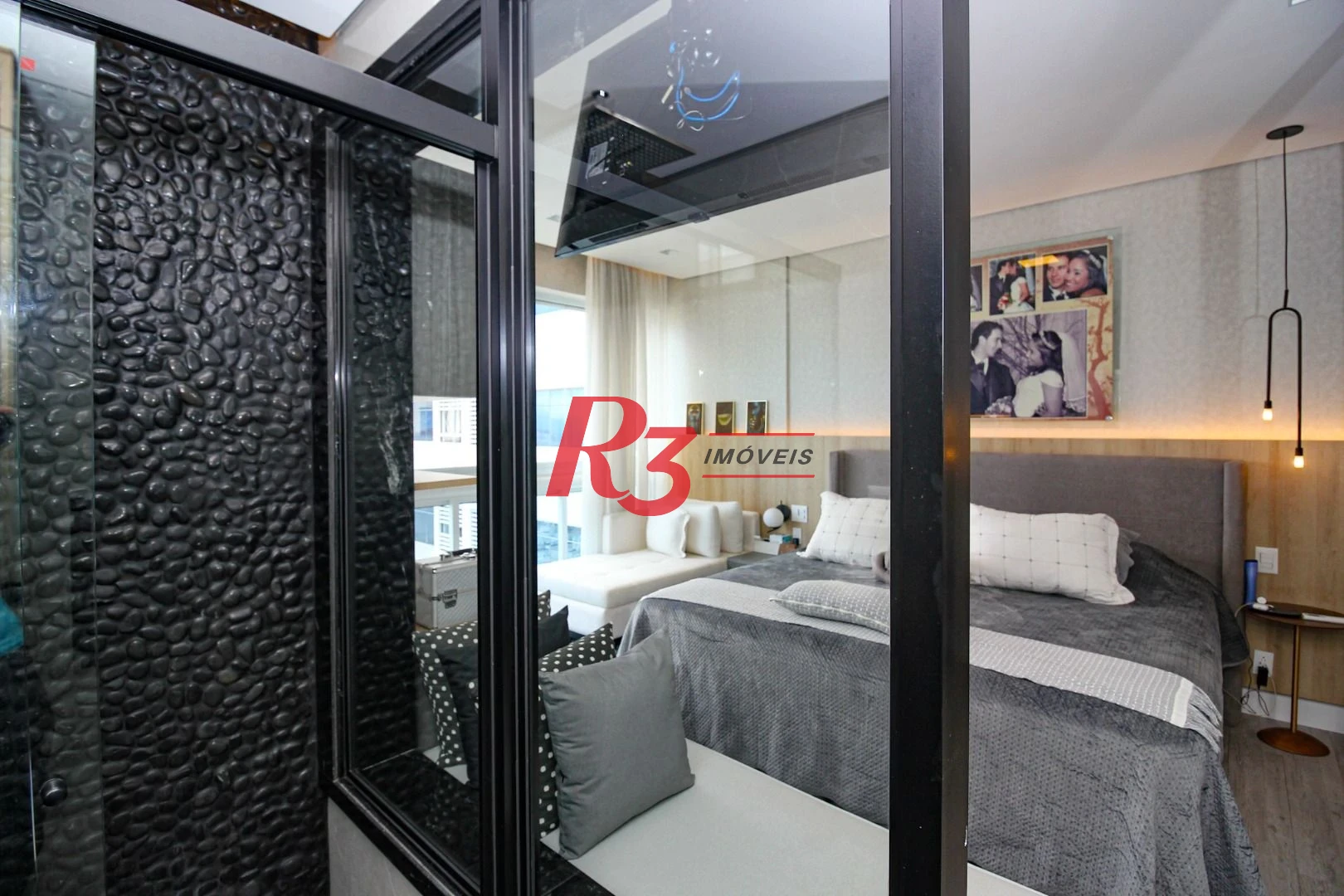 Apartamento com 1 dormitório à venda, 91 m² por R$ 2.380.000,00 - Aparecida - Santos/SP