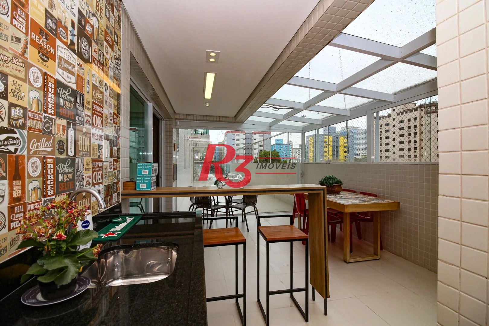 Apartamento Garden com 3 dormitórios à venda, 260 m² por R$ 2.300.000,00 - Embaré - Santos/SP