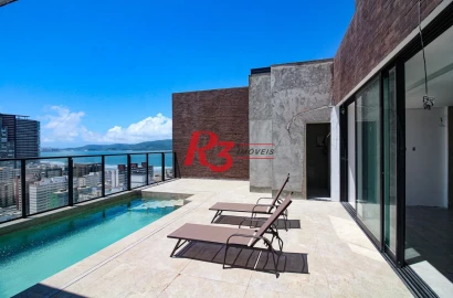 Cobertura com 4 dormitórios à venda, 320 m² por R$ 5.000.000,00 - José Menino - Santos/SP