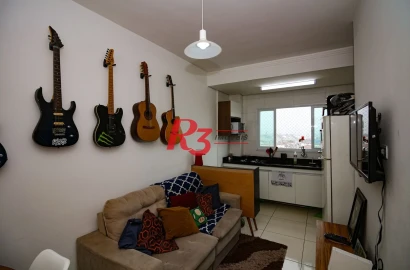 Apartamento à venda, 27 m² por R$ 279.000,00 - Macuco - Santos/SP