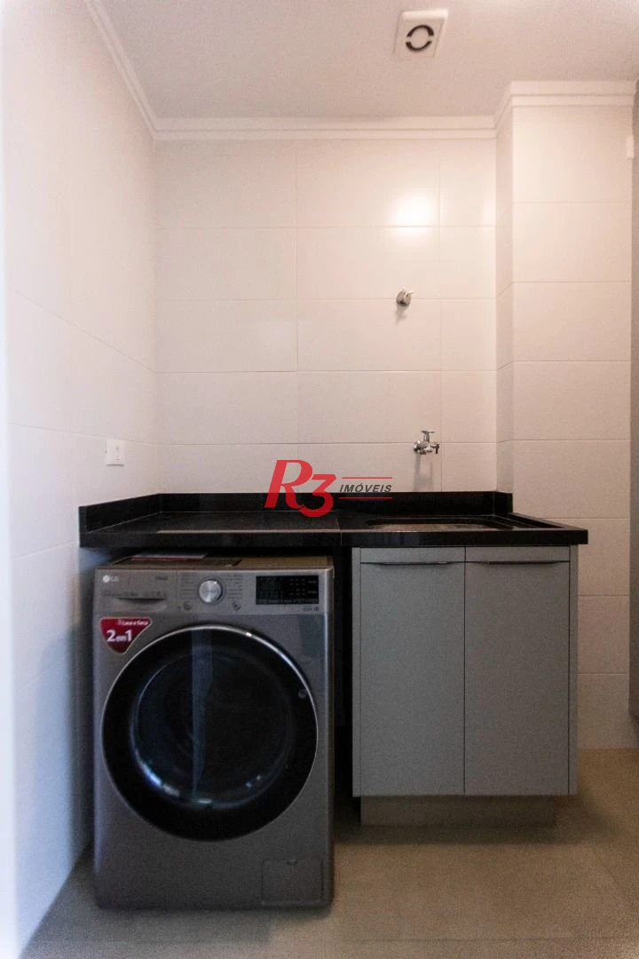 Apartamento com 3 dormitórios para alugar, 134 m² por R$ 12.500,02/mês - Gonzaga - Santos/SP