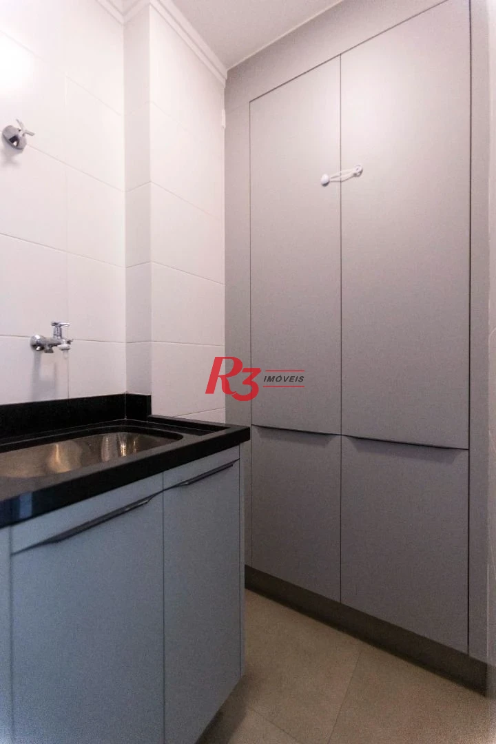Apartamento com 3 dormitórios para alugar, 134 m² por R$ 12.500,02/mês - Gonzaga - Santos/SP