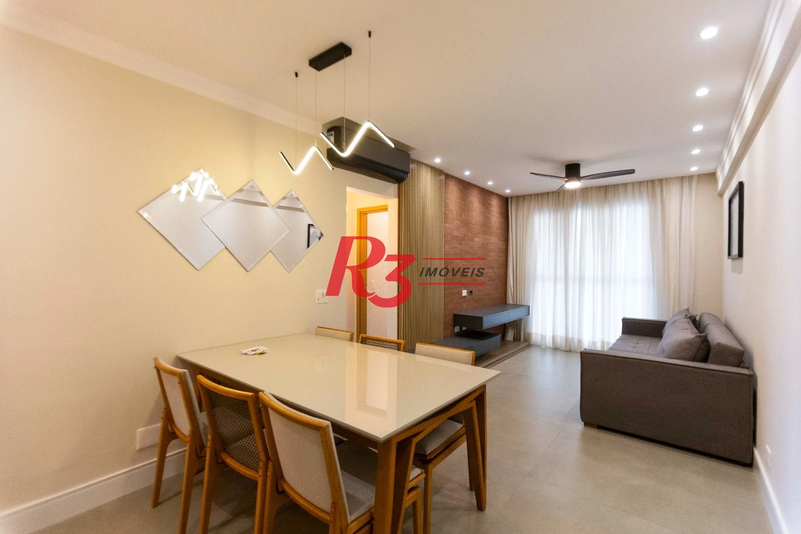 Apartamento com 3 dormitórios para alugar, 134 m² por R$ 12.500,02/mês - Gonzaga - Santos/SP