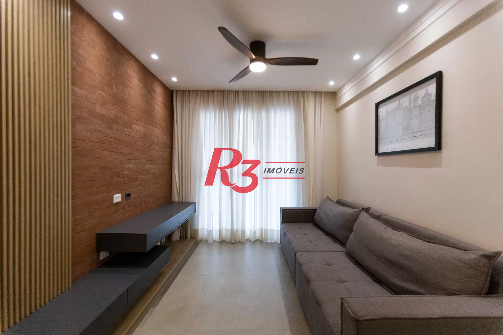 Apartamento com 3 dormitórios para alugar, 134 m² por R$ 12.500,02/mês - Gonzaga - Santos/SP