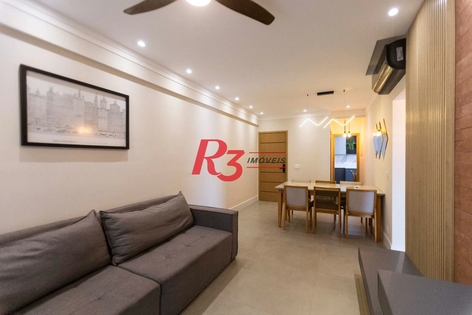 Apartamento com 3 dormitórios para alugar, 134 m² por R$ 12.500,02/mês - Gonzaga - Santos/SP