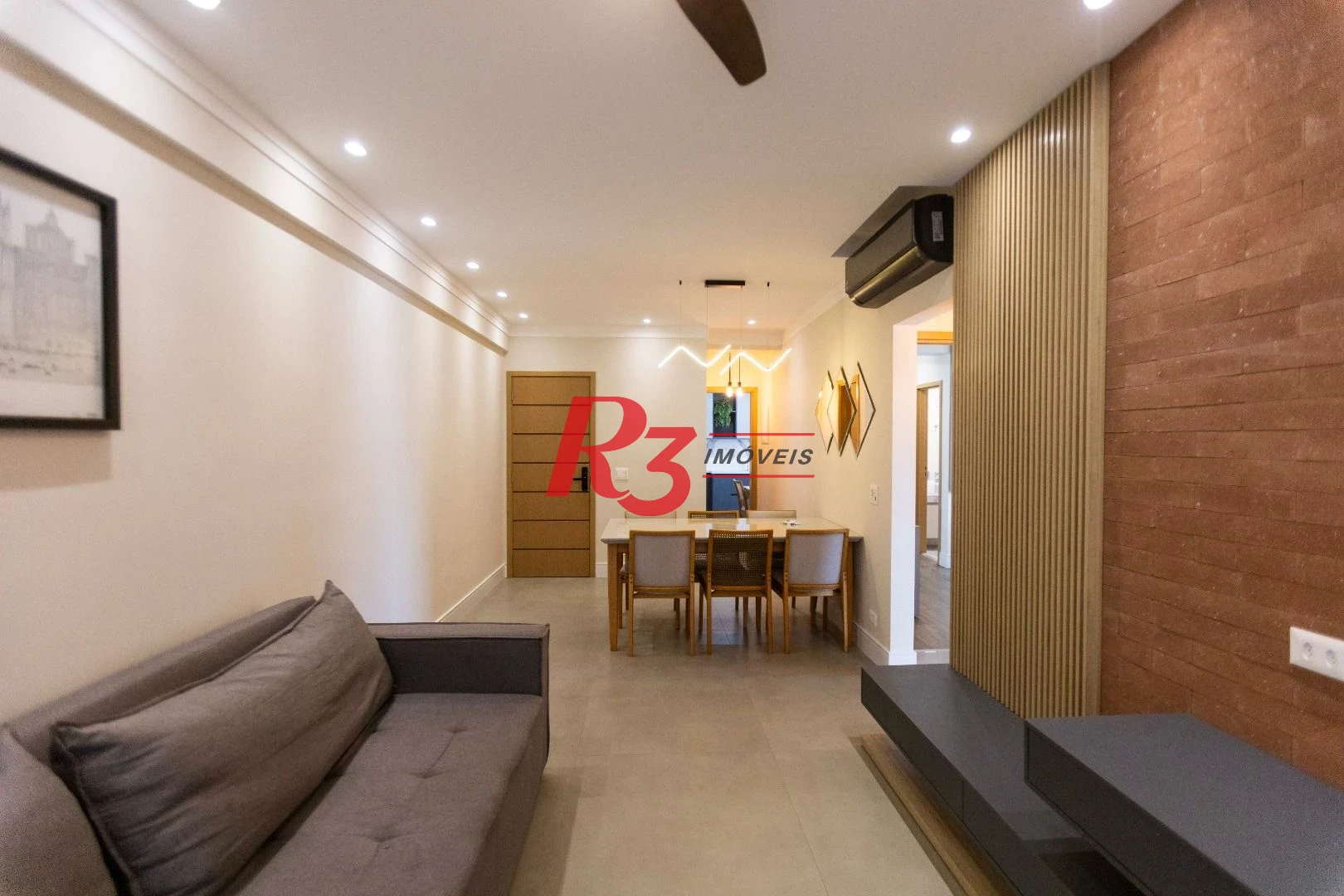 Apartamento com 3 dormitórios para alugar, 134 m² por R$ 12.500,02/mês - Gonzaga - Santos/SP