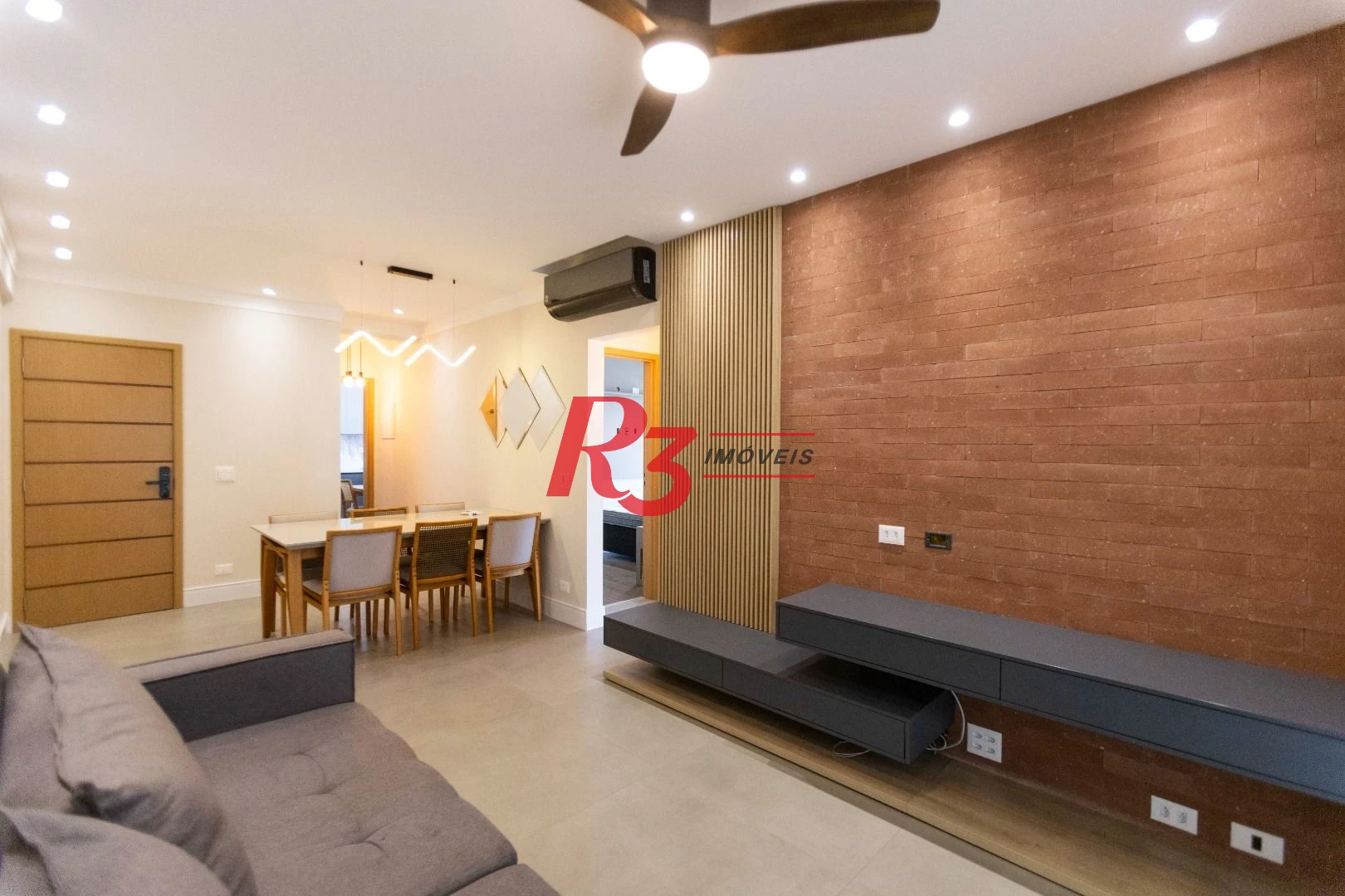 Apartamento com 3 dormitórios para alugar, 134 m² por R$ 12.500,02/mês - Gonzaga - Santos/SP
