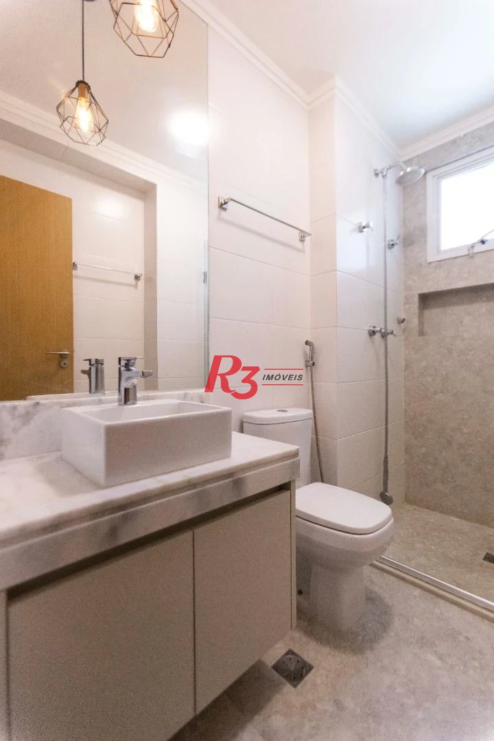 Apartamento com 3 dormitórios para alugar, 134 m² por R$ 12.500,02/mês - Gonzaga - Santos/SP
