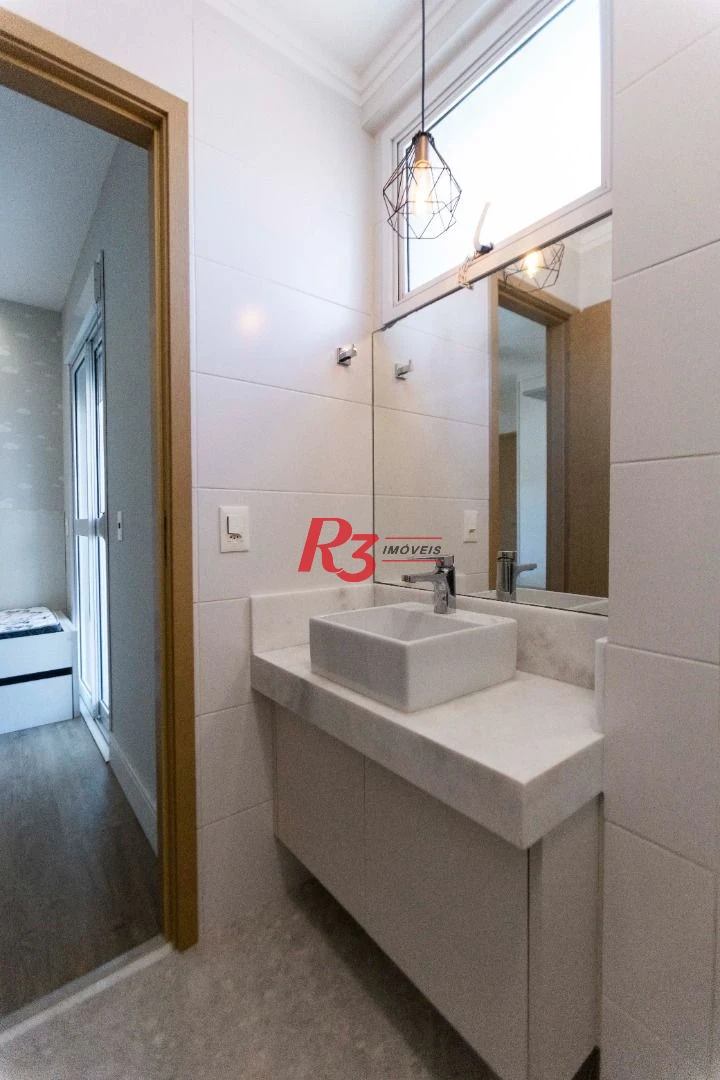 Apartamento com 3 dormitórios para alugar, 134 m² por R$ 12.500,02/mês - Gonzaga - Santos/SP