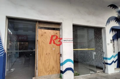 Loja para alugar, 550 m² por R$ 19.368,68/mês - Embaré - Santos/SP