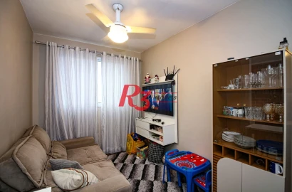 Apartamento com 2 dormitórios à venda, 43 m² por R$ 280.000,00 - Castelo - Santos/SP