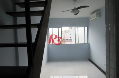 Cobertura, 105 m² - venda por R$ 690.000,00 ou aluguel por R$ 4.500,02/mês - José Menino - Santos/SP