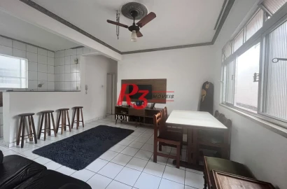 Apartamento com 2 dormitórios à venda, 75 m² por R$ 400.000,00 - Gonzaga - Santos/SP