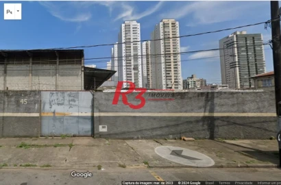 Terreno à venda, 1395 m² por R$ 8.165.000,00 - Aparecida - Santos/SP
