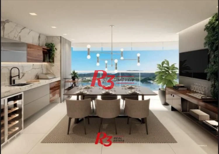 Apartamento com 3 dormitórios à venda, 163 m² por R$ 3.830.000,00 - Ponta da Praia - Santos/SP
