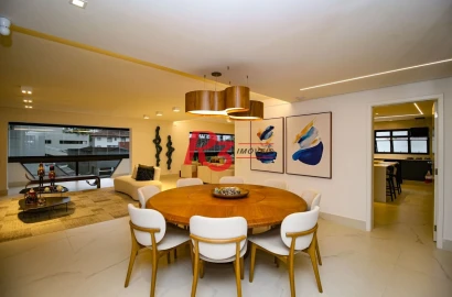 Apartamento com 4 dormitórios à venda, 320 m² por R$ 3.800.000,00 - Boqueirão - Santos/SP