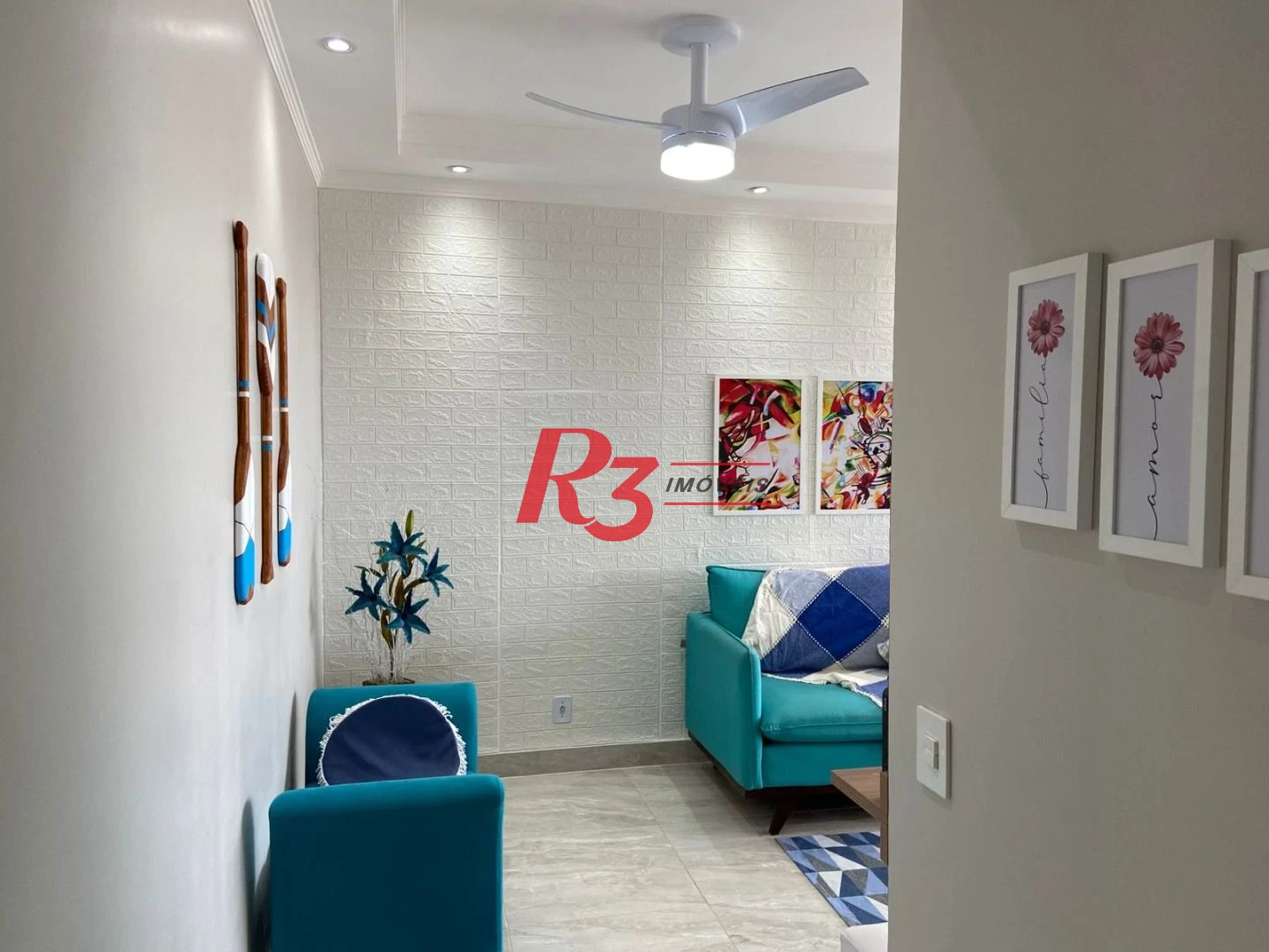 Apartamento com 2 dormitórios à venda, 67 m² por R$ 855.000,00 - Loteamento João Batista Julião - Guarujá/SP