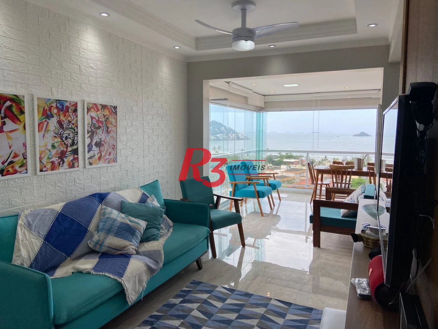 Apartamento com 2 dormitórios à venda, 67 m² por R$ 855.000,00 - Loteamento João Batista Julião - Guarujá/SP
