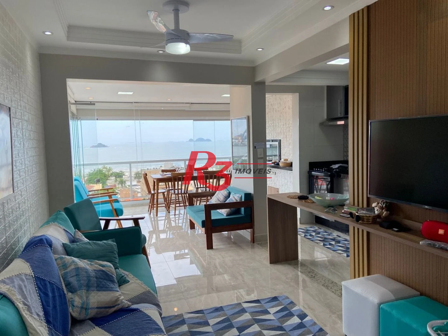 Apartamento com 2 dormitórios à venda, 67 m² por R$ 855.000,00 - Loteamento João Batista Julião - Guarujá/SP