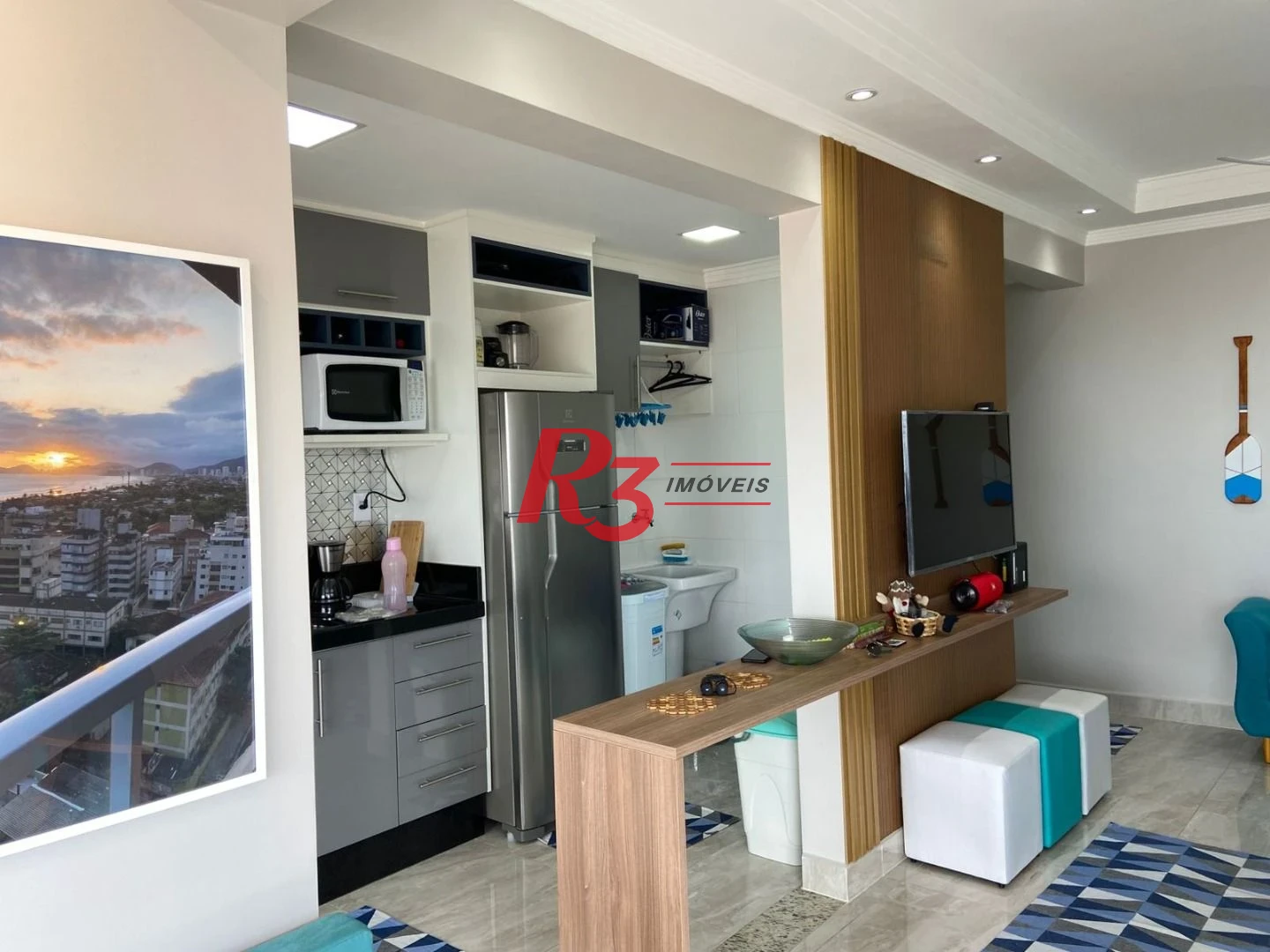 Apartamento com 2 dormitórios à venda, 67 m² por R$ 855.000,00 - Loteamento João Batista Julião - Guarujá/SP