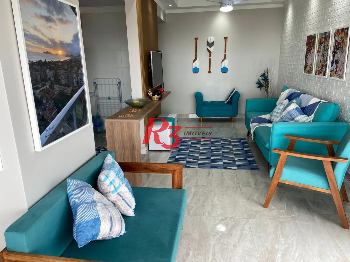 Apartamento com 2 dormitórios à venda, 67 m² por R$ 855.000,00 - Loteamento João Batista Julião - Guarujá/SP