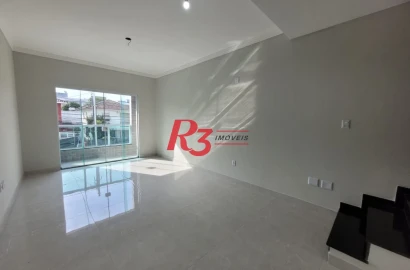 Casa com 3 dormitórios à venda, 134 m² por R$ 945.000,00 - Aparecida - Santos/SP