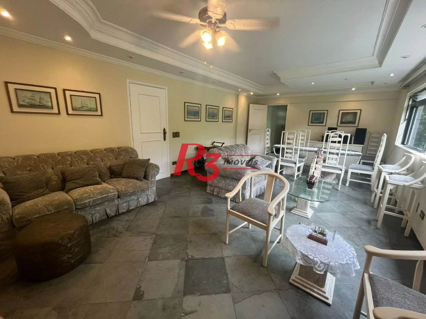 Apartamento com 3 dormitórios para alugar, 120 m² por R$ 6.000,02/mês - Barra Funda - Guarujá/SP
