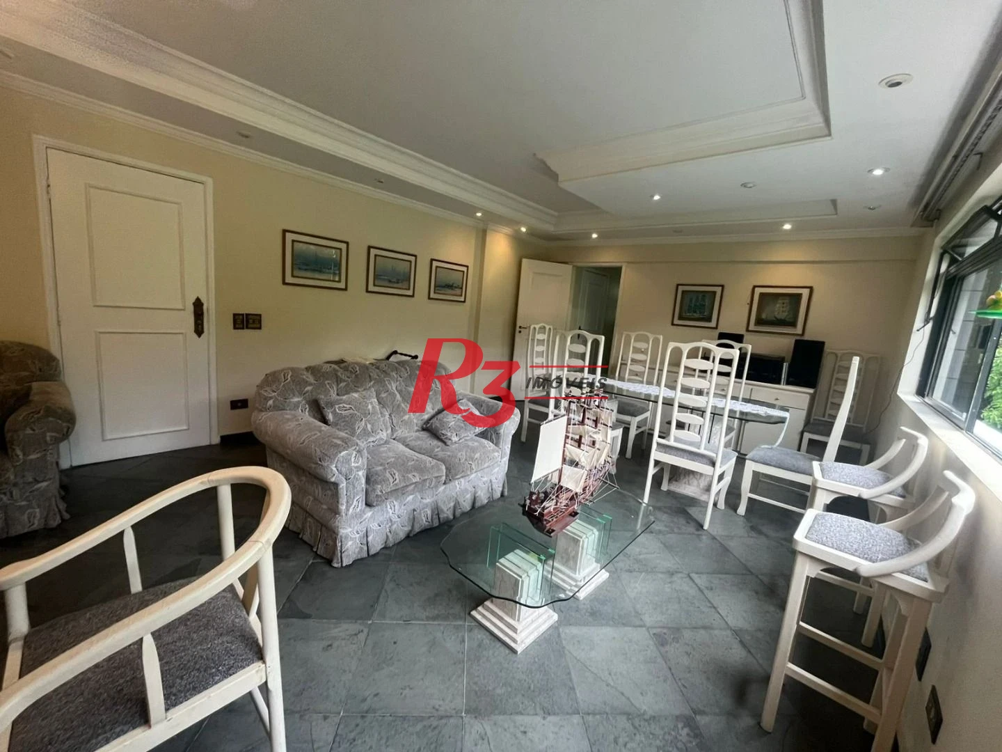 Apartamento com 3 dormitórios para alugar, 120 m² por R$ 6.000,02/mês - Barra Funda - Guarujá/SP