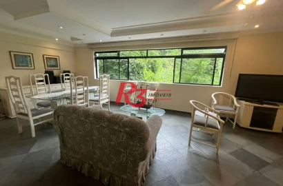Apartamento com 3 dormitórios para alugar, 120 m² por R$ 6.000,02/mês - Barra Funda - Guarujá/SP