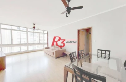 Apartamento à venda, 140 m² - Gonzaga - Santos/SP