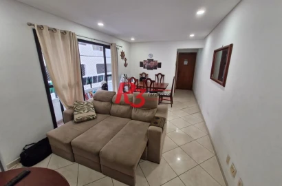 Apartamento com 2 dormitórios à venda, 83 m² por R$ 650.000,00 - Pompéia - Santos/SP