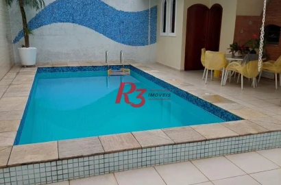 Sobrado com 3 dormitórios à venda, 276 m² por R$ 2.630.000,00 - Boqueirão - Santos/SP