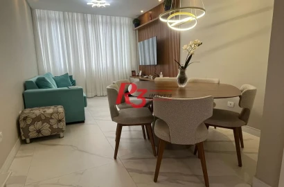 Apartamento com 3 dormitórios à venda, 87 m² por R$ 950.000,00 - Boqueirão - Santos/SP