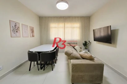 Apartamento com 3 dormitórios à venda, 85 m² por R$ 640.000,00 - Ponta da Praia - Santos/SP