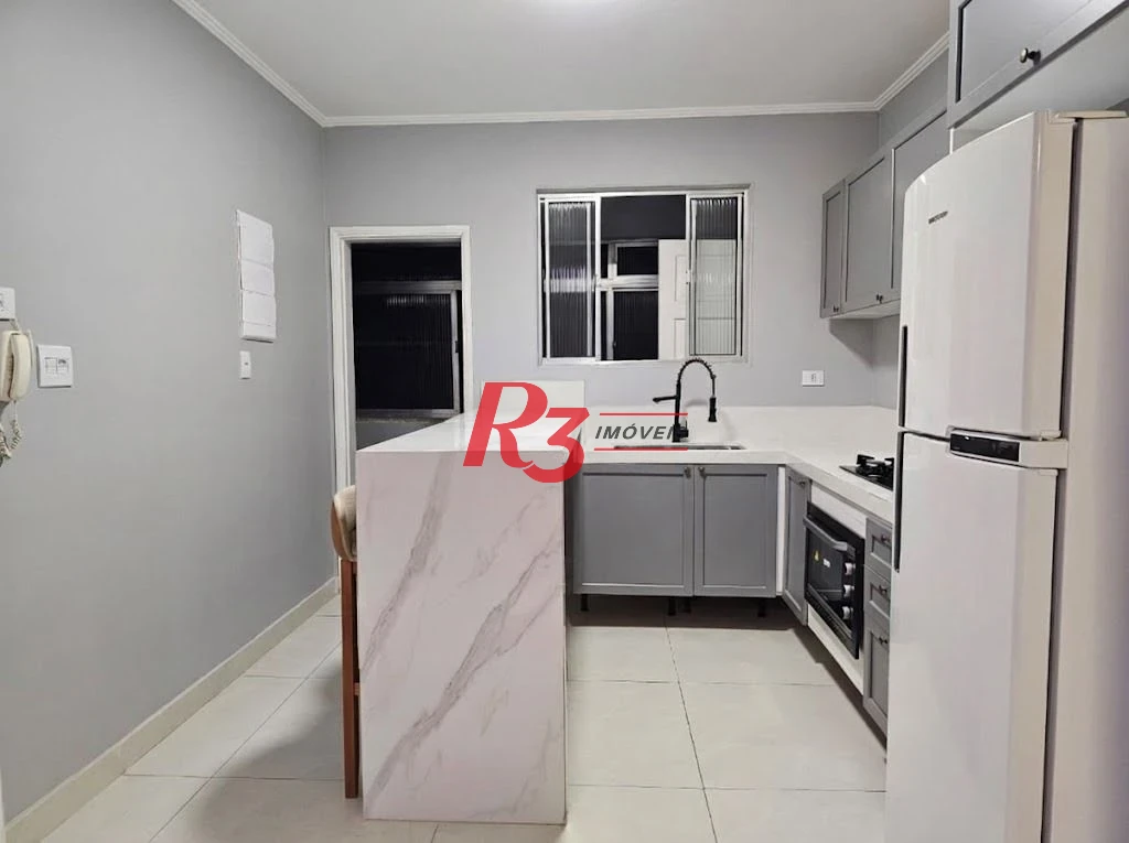 Apartamento com 3 dormitórios à venda, 85 m² por R$ 640.000,00 - Ponta da Praia - Santos/SP