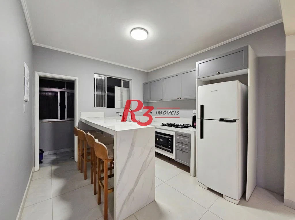 Apartamento com 3 dormitórios à venda, 85 m² por R$ 640.000,00 - Ponta da Praia - Santos/SP