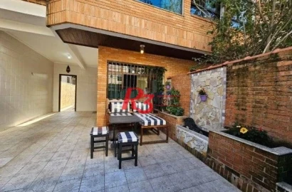 Casa com 3 dormitórios à venda, 158 m² por R$ 1.280.000,00 - Aparecida - Santos/SP