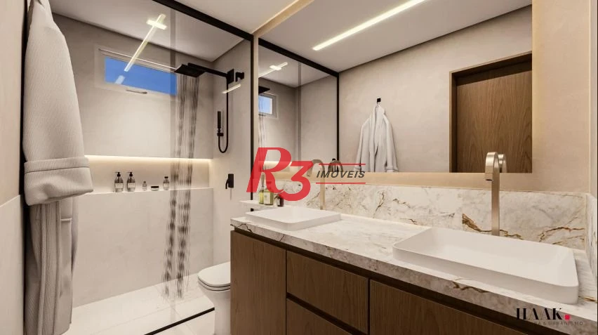 Apartamento com 4 dormitórios à venda, 140 m² por R$ 2.400.000,00 - Embaré - Santos/SP