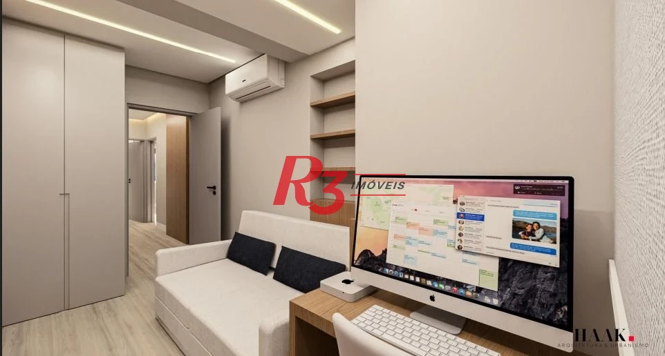 Apartamento com 4 dormitórios à venda, 140 m² por R$ 2.400.000,00 - Embaré - Santos/SP