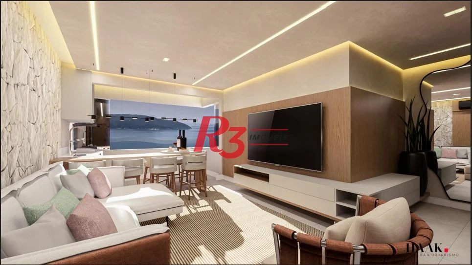 Apartamento com 4 dormitórios à venda, 140 m² por R$ 2.400.000,00 - Embaré - Santos/SP