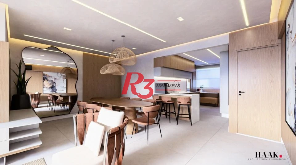 Apartamento com 4 dormitórios à venda, 140 m² por R$ 2.400.000,00 - Embaré - Santos/SP