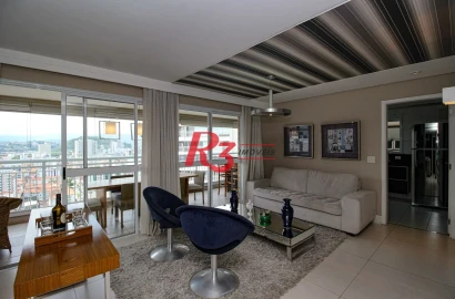 Apartamento à venda, 131 m² por R$ 1.830.000,00 - Gonzaga - Santos/SP