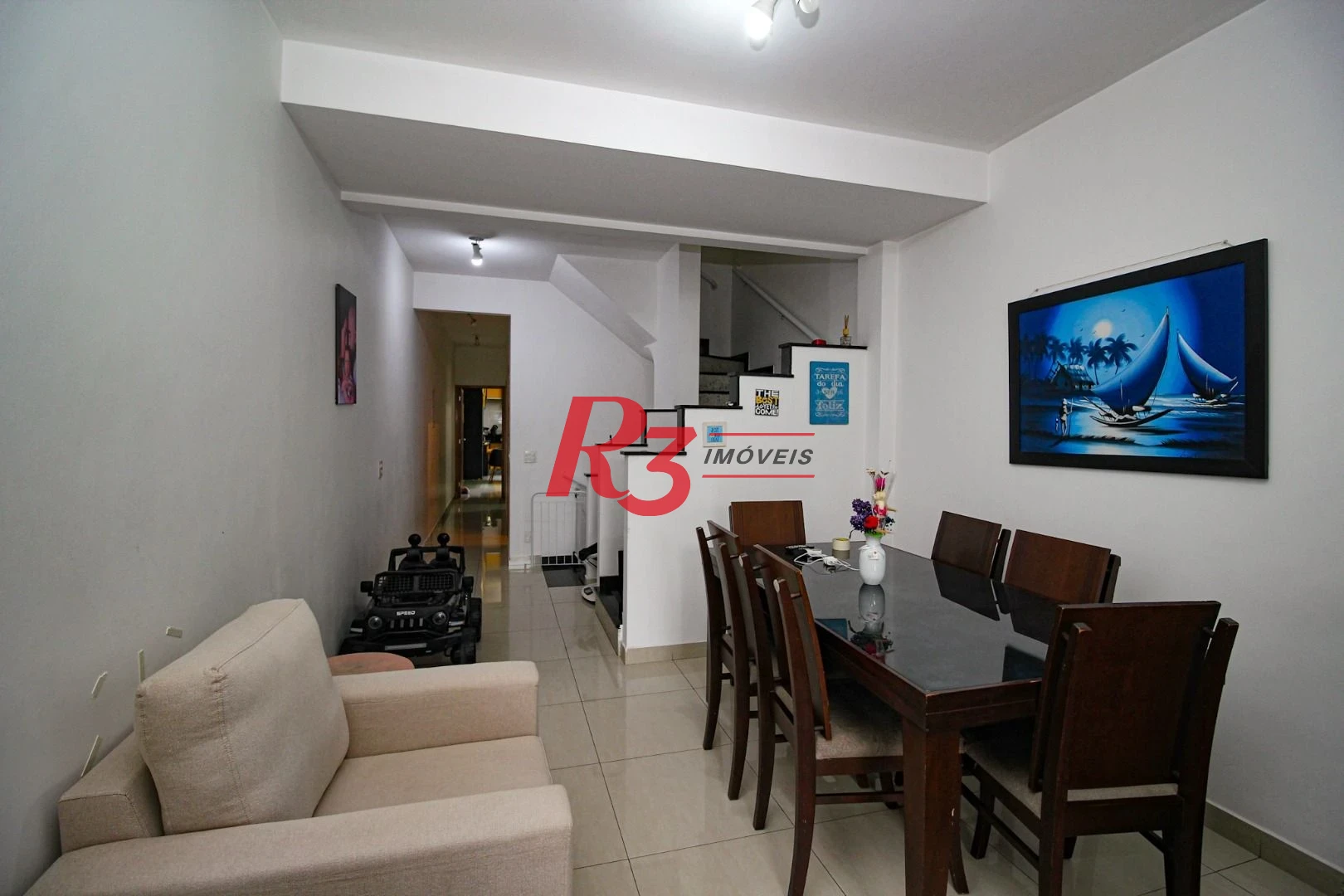 Casa com 3 dormitórios à venda, 165 m² por R$ 1.250.000,00 - Aparecida - Santos/SP